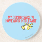 Homework Intollerant Zandsteen Onderzetter (Voorkant)
