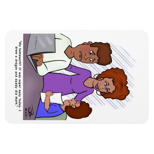 Homework Magnet Magneet (Horizontaal)