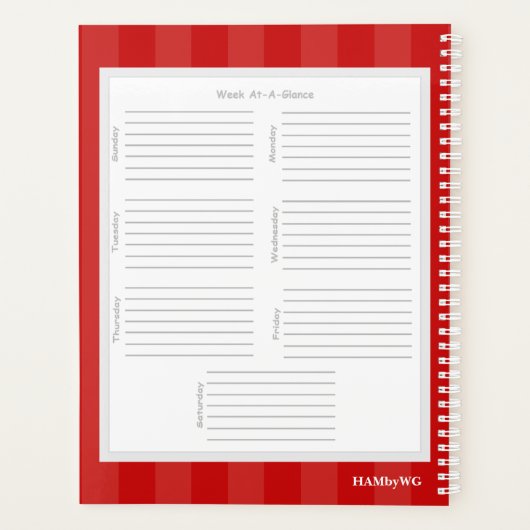Homework Planner - Teddy Bear - HAMbyWG (Achterkant)