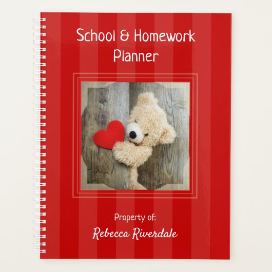 Homework Planner - Teddy Bear - HAMbyWG (Voorkant)