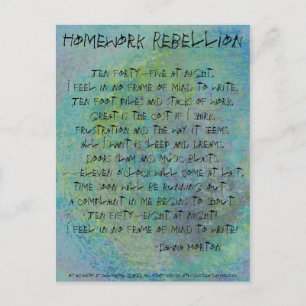 Homework Rebellion Briefkaart