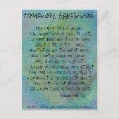 Homework Rebellion Briefkaart (Voorkant)