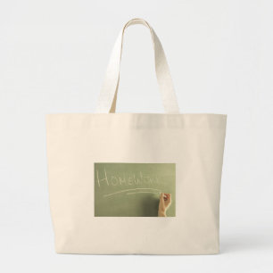 Homework Teacher Gift Idee Bookbag Grote Tote Bag