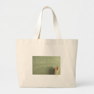 Homework Teacher Gift Idee Bookbag Grote Tote Bag