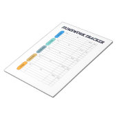  Homework Tracker Notitieblok (Schuin)
