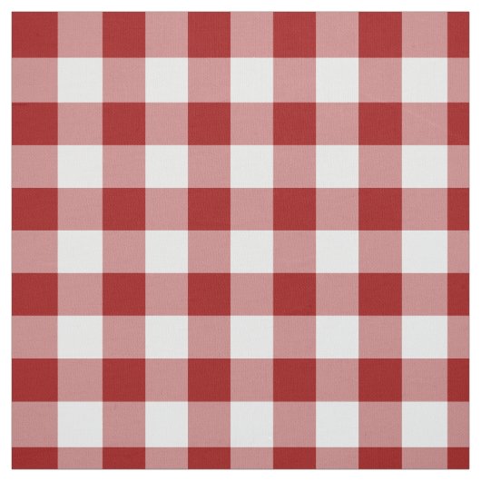Homey Red en White Gingham Play Fabric Stof (Swatch)
