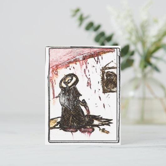 Homicidaal Briefkaart (Staand voorkant)