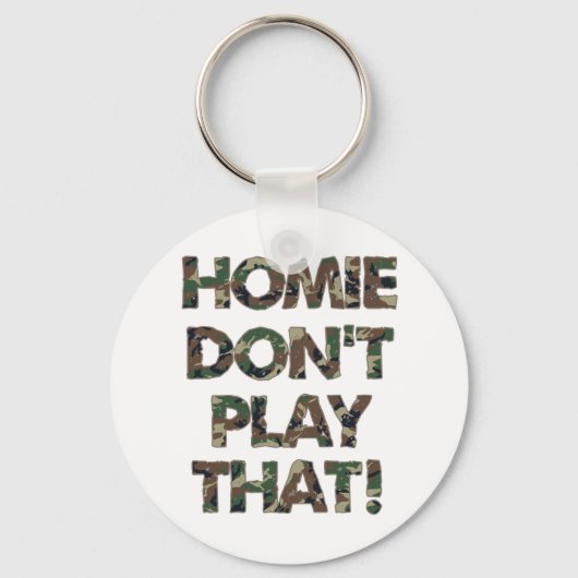 Homie Dont speelt die groene Camouflage Sleutelhanger (Voorkant)