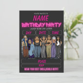 Homies Birthday Invitation Chicana Birthday Kaart (Staand voorkant)