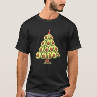 Homies Kerstboom Vegan Voedsel Chef Avocado Kerst T-shirt