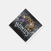 Homies Party Napkins, 90s Old School Party Servet (Hoek)