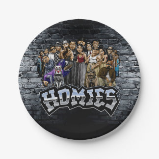 Homies Party Plates, Lil Homies Birthday Papieren Bordje