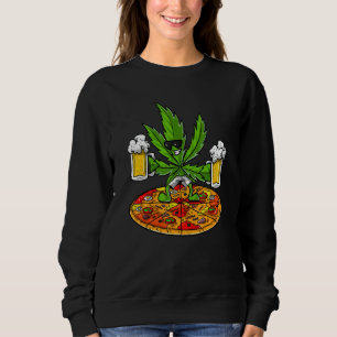 Homies Voor Het Leven Bier En Wiet Knoppen Pizza Trui