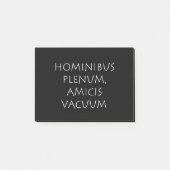Hominibus plenum amicis vacuüm post-it® notes (Voorkant)