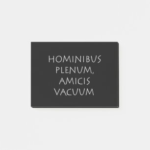 Hominibus plenum amicis vacuüm post-it® notes