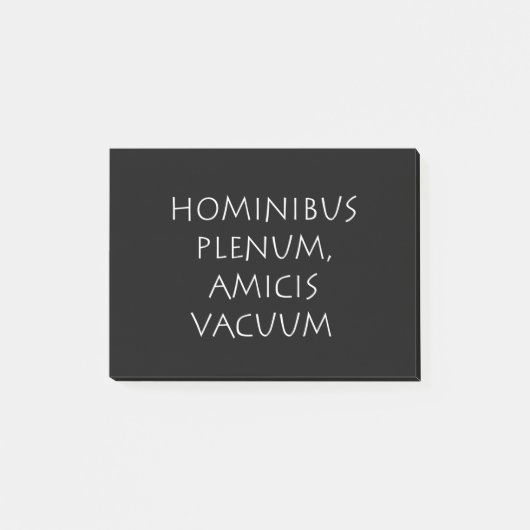 Hominibus plenum amicis vacuüm post-it® notes (Voorkant)