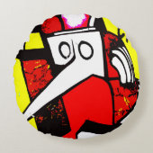 Hominid Rond Kussen (Voorkant)