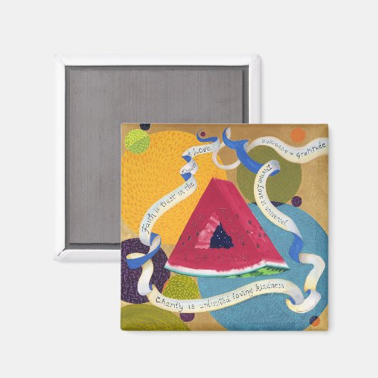 Hommage aan de Gebedsdriehoek MAGNEET* Magneet (Voorkant / Achterkant)