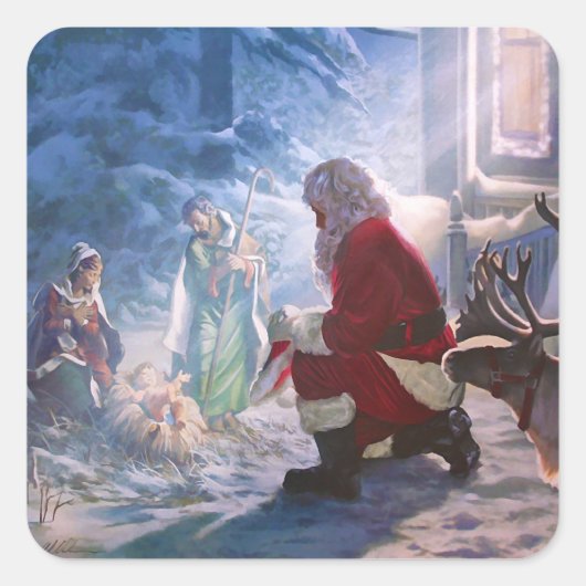 Hommage door Danny Hahlbohm Vierkante Sticker (Voorkant)