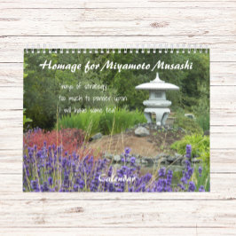 Hommage voor Miyamoto Musashi Haiku Kalender
