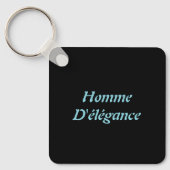 Homme D'élégance Acryl Sleutelhanger (Voorkant)
