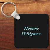 Homme D'élégance Acryl Sleutelhanger (Voorkant)