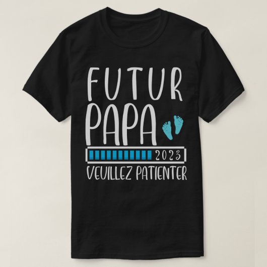 Homme Futur papa 2023 T-shirt (Design voorkant)