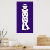 Homme pour toilettes poster (Keuken)