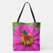 hommel aan het werk tote bag (Achterkant)