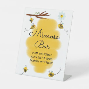 Hommel Baby Shower Mimosa Beer Teken Reclamebord Met Voetstuk