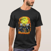 Hommel bij met pompoenen grappig enge Halloween Pa T-shirt (Voorkant)