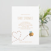 HOMMEL BIJ MODERN MINIMAL BABY SPRINKLE | KAART (Staand voorkant)