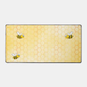 Hommel bijen gele honingraat zomer bureaumat (Voorkant)