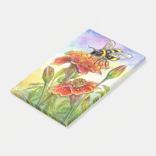 hommel en goudsbloem post-it® notes (Schuin)