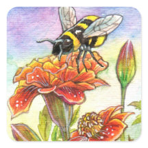 hommel en goudsbloem