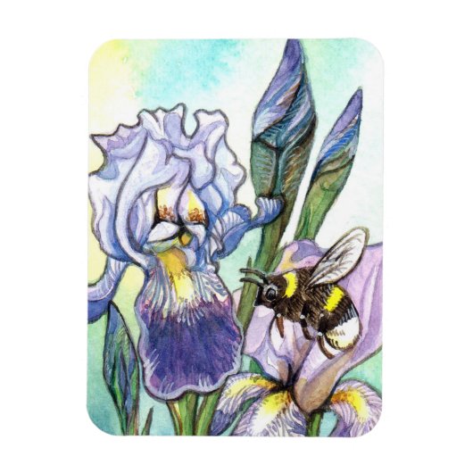 Hommel en irissen magneet (Verticaal)