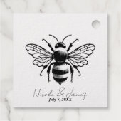 hommel honingbij bedankjes labels (Achterkant)