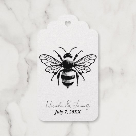 hommel honingbij cadeaulabels (Achterkant)