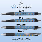 hommel, honingbij insect Cartoon Vibrant blauw Pen