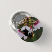 Hommel in Bloesem Badge Ronde Button 3,2 Cm (Voorkant /achterkant)