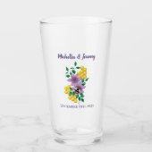 Hommel Lavendel Bloemen Geel Glas (Voorkant)