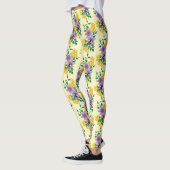 Hommel Lavendel Bloemen Geel Leggings (Links)