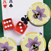 Hommel Lavendel Bloemen Geel Poker Chips