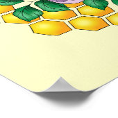 Hommel Lavendel Bloemen Geel Poster (Hoek)