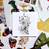 Hommel Lavendel Bloemen Geel Rubberstempel