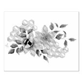 Hommel Lavendel Bloemen Geel Rubberstempel