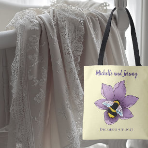 Hommel Lavendel Bloemen Geel Tote Bag