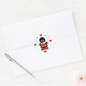 Hommel met harten Stickers (Envelop)