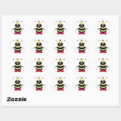 Hommel met harten Stickers (Vel)