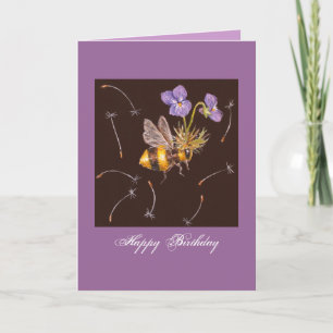 hommel met vioolgriet kaart